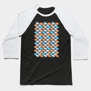 Leaves Pattern Baseball T-Shirt